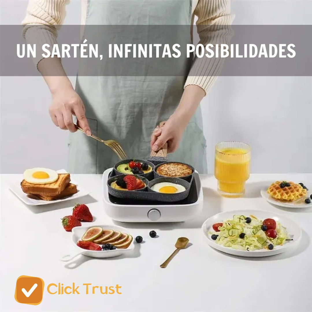 Sartén 4 espacios